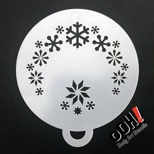 Ooh Body Art Stencil Flip Snowflake  2 (Snowflake Flip 2 CH006)